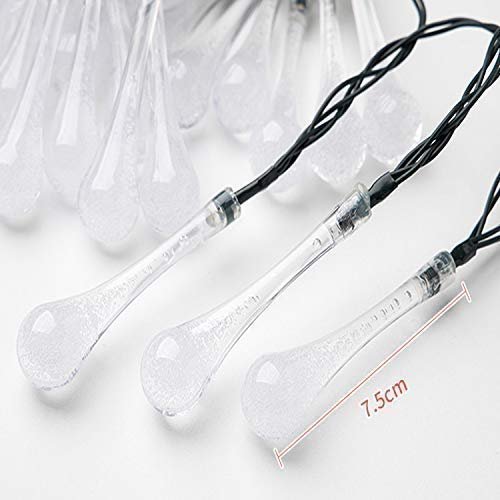 PESCA Waterdrop String Lights for Indoor Outdoor Decoration Diwali Light for Party Birthday Diwali Christmas Navratri Valentine Gift Home Decoration Light With 8 Flashing Modes (4 Meter 25 LED, Multicolour) - Image 3