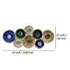 Craftter Metal 'Small Circle and Large Circle' Wall Art Sculpture Hanging (Multicolour, 47 X 21 X 2 inch) - Image 3