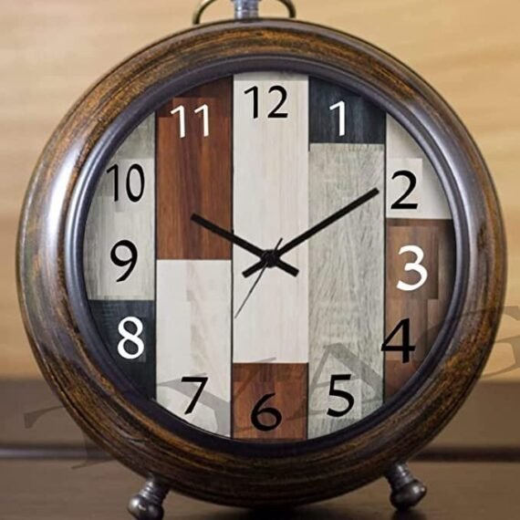 Tyagi Table Clock Antique Style Office Home Decor handicrafts Items Wedding Gift Bedroom Living Room Office Desk Clock