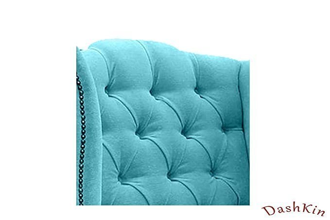 Dashkin Single Sofa Chair| Single Seater Sofa| Sofa Chair for Living Room| Wing Chair| Wing Chair for Living Room| Sofa Chair| Single Sofa| Lounge Chair| Sofa Single Seater| Arm Chair| Peacock Color| - Image 5