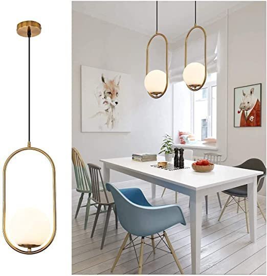 Desidiya® Golden Yellow Hanging Ceiling Pendant Light, for Bedroom, Living Room, Café, Restaurant, Hallway, Kitchen, Over The Dining Table, Hotels, Malls (Capsule Hanging, Bulb Not Included)