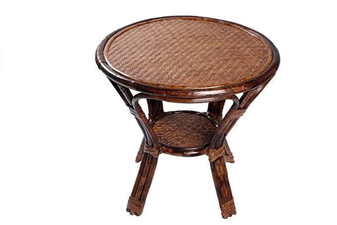 IRA Furniture Rattan Elegant Arm Chair with Table and Cushion - Image 4