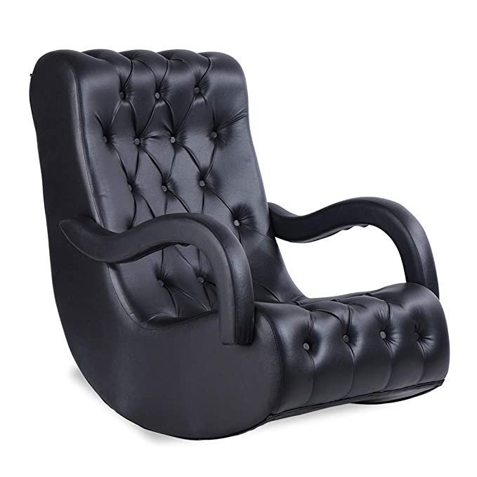 Durian Leatherette Bid Chair (Black) - Image 3