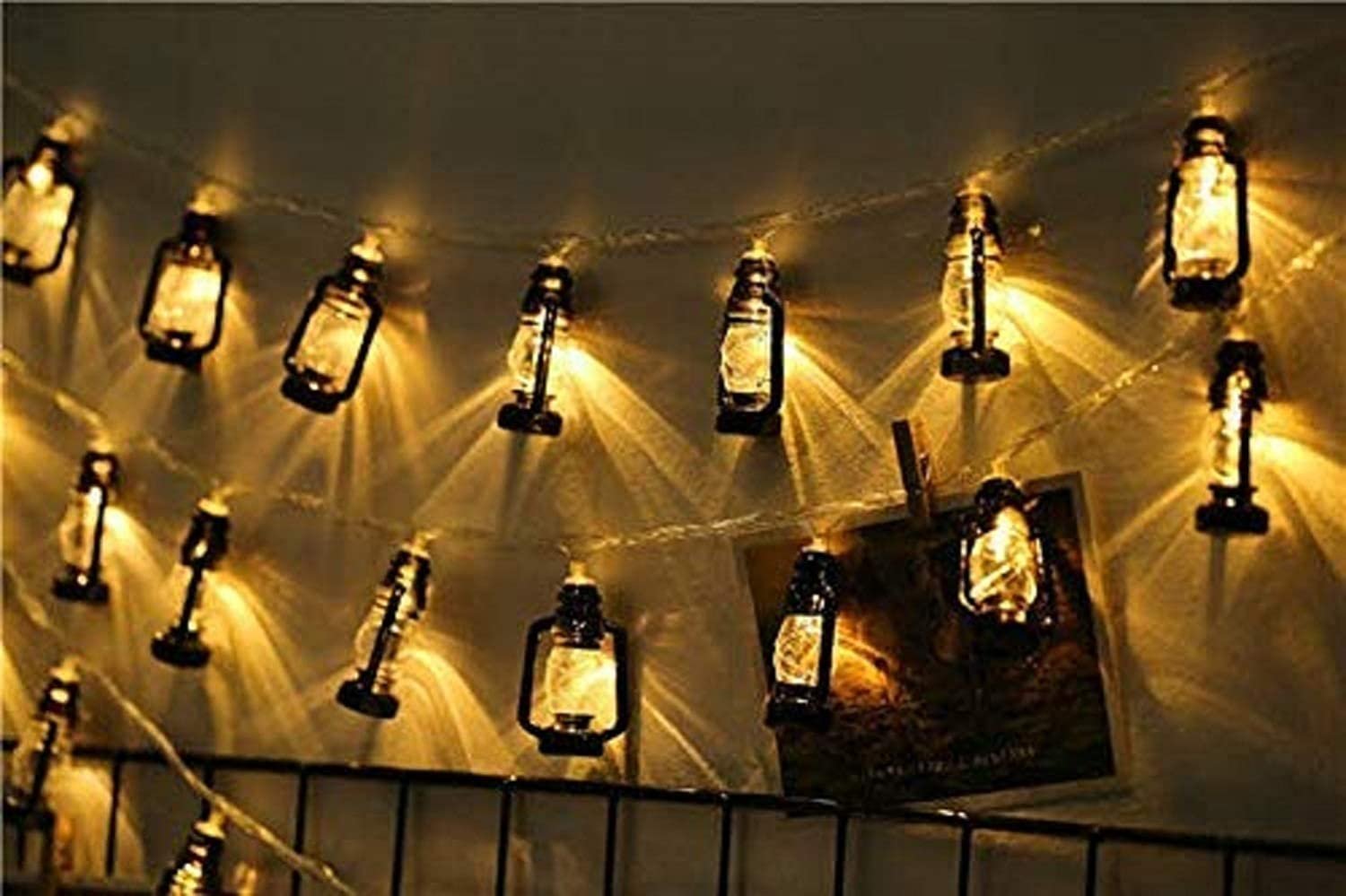 REFULGIX 16 LED 3 Meter Lantern String Lights Home Decorative Diwali Christmas Lights Decoration (Warm White) - Image 2