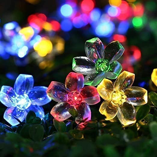 PESCA Flower Fairy String Lights, 15 Meter 100 LED with 8 Flashing Modes Christmas Lights for Diwali Home Decoration (Multicolour) - Image 3