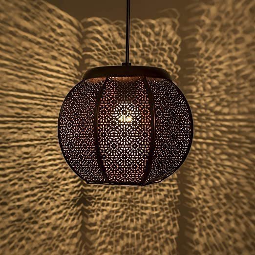 Homesake Hanging Pendant Ceiling Light (Copper, Black)