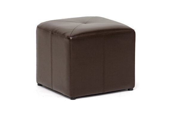Studio Aric Bonded Leather Ottoman