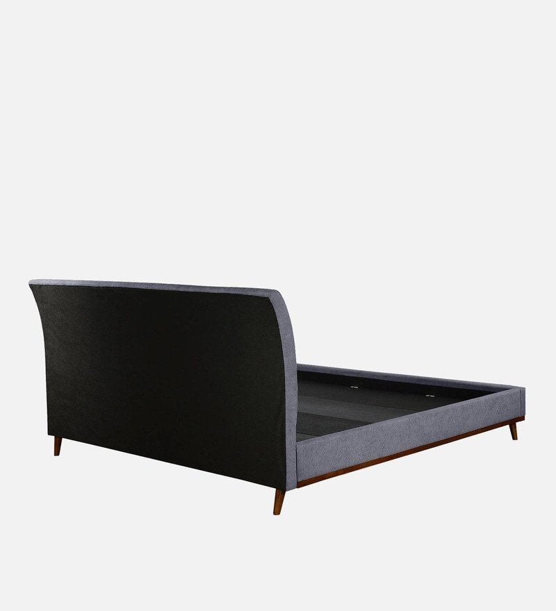 Alonso Upholstered Queen Size Bed in Dark Grey Colour - Image 3