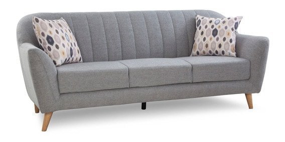 Antalya 3 Seater Sofa In Grey Colour - Image 4
