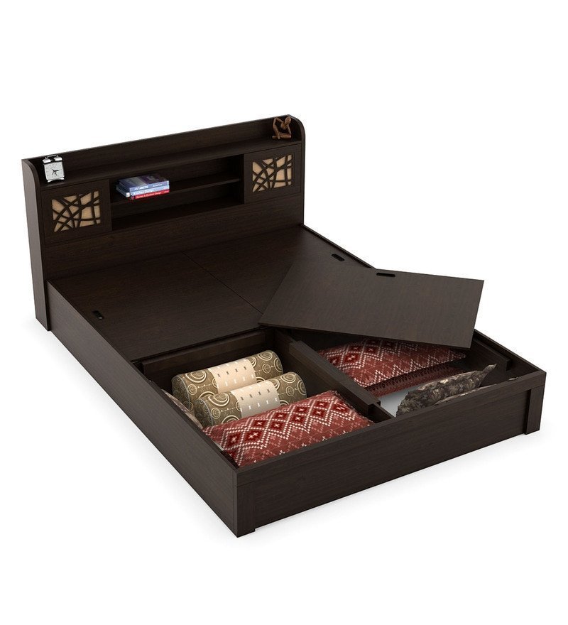 Kosmo Mayflower King Size Bed With Box Storage in Vermount Woodpore Finish - Image 6