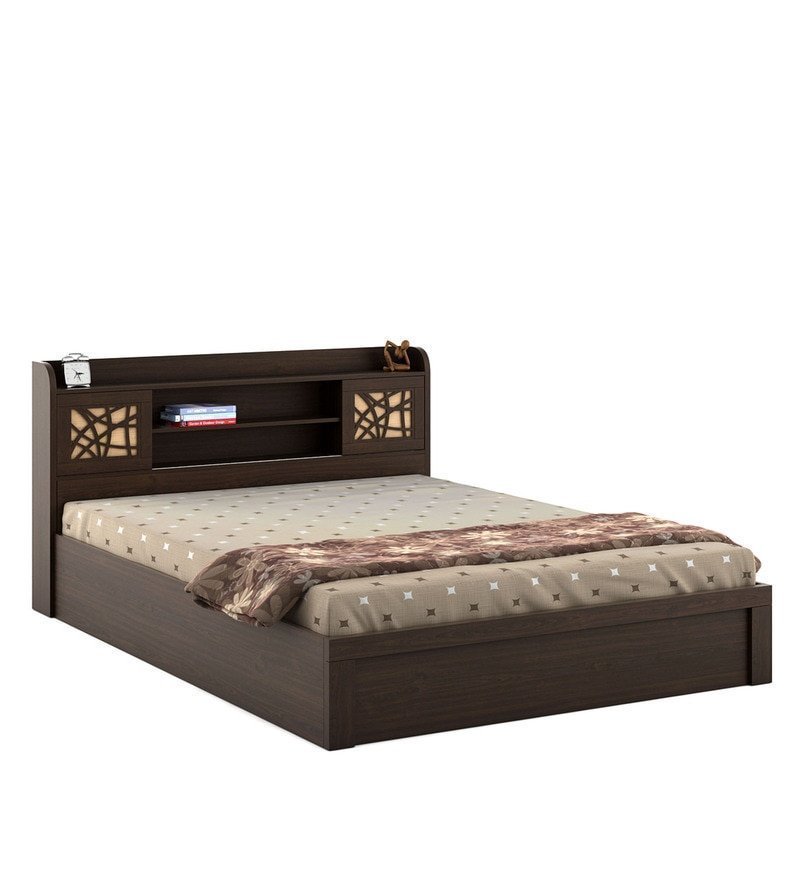 Kosmo Mayflower King Size Bed With Box Storage in Vermount Woodpore Finish - Image 4