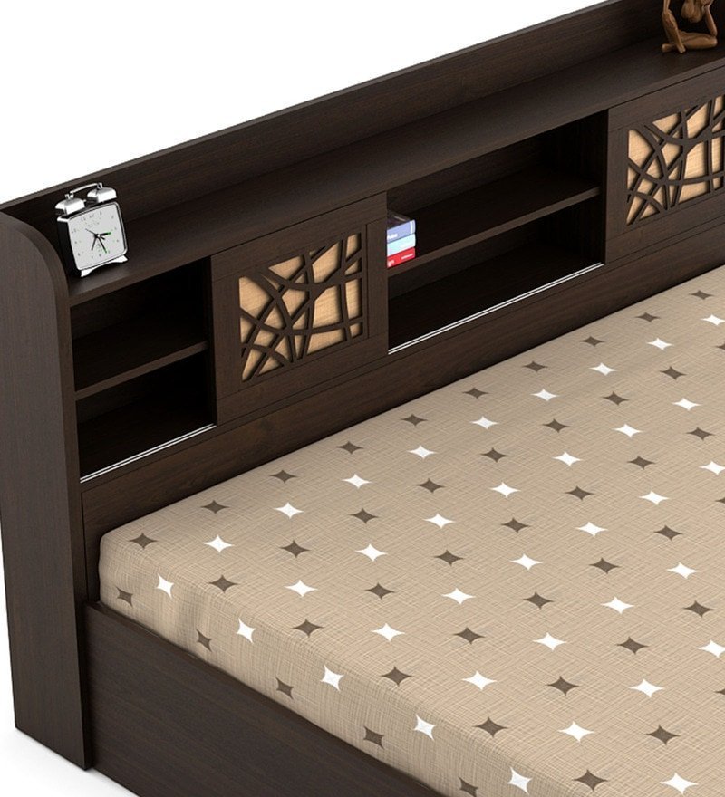 Kosmo Mayflower King Size Bed With Box Storage in Vermount Woodpore Finish - Image 7