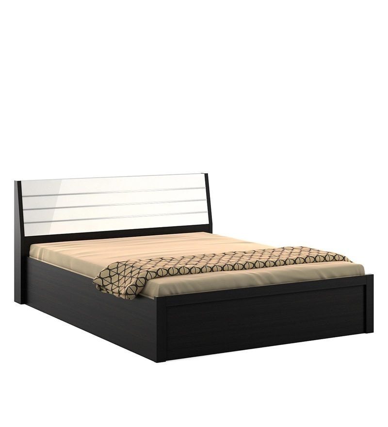 Kosmo Viva King Size Bed with Hydraulic Storage Natural Wenge Finish - Image 4