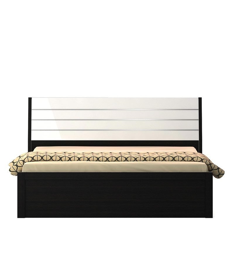 Kosmo Viva King Size Bed with Hydraulic Storage Natural Wenge Finish - Image 3