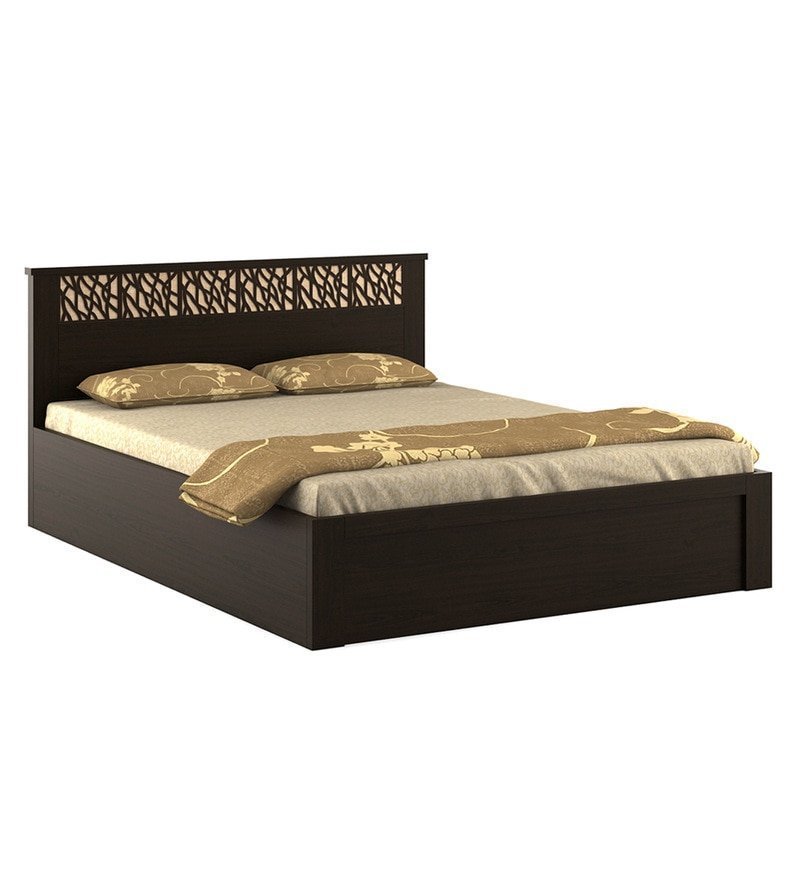 Kosmo Weave Queen Size Bed with Box Storage in Vermount Finish - Image 4