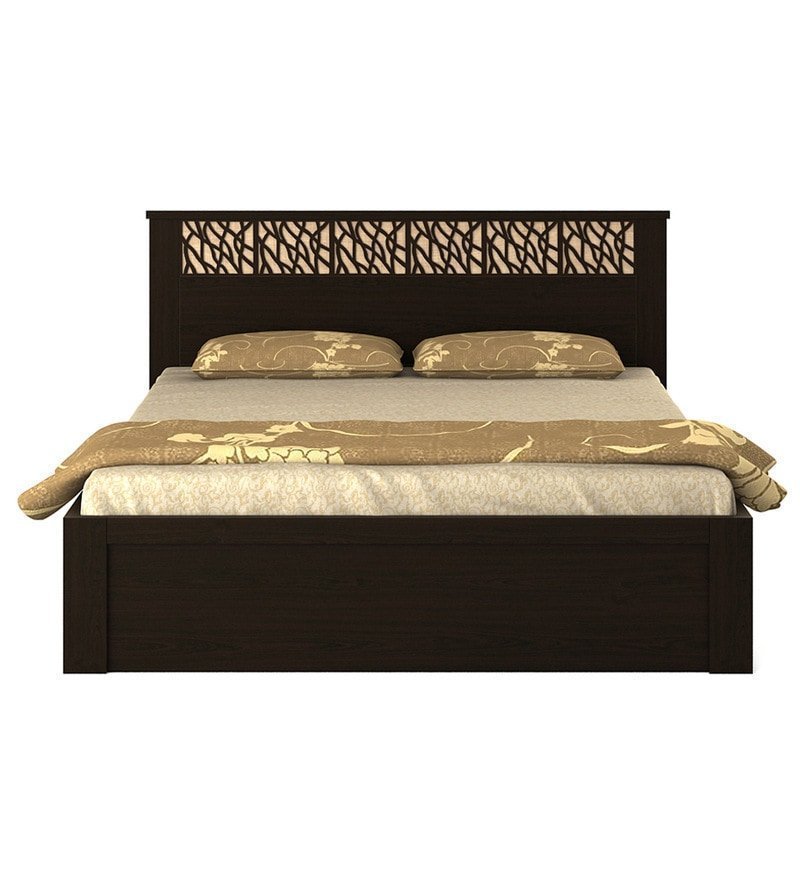 Kosmo Weave Queen Size Bed with Box Storage in Vermount Finish - Image 5