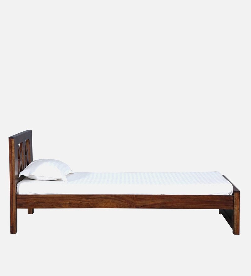 Kryss Solid Wood Single Bed In Provincial Teak Finish - Image 3