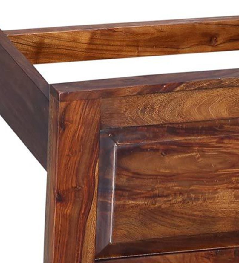 Kryss Solid Wood Single Bed In Provincial Teak Finish - Image 6