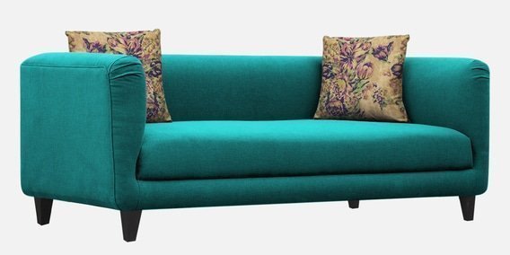 Niki 3 Seater Sofa In Sea Green Colour - Image 3