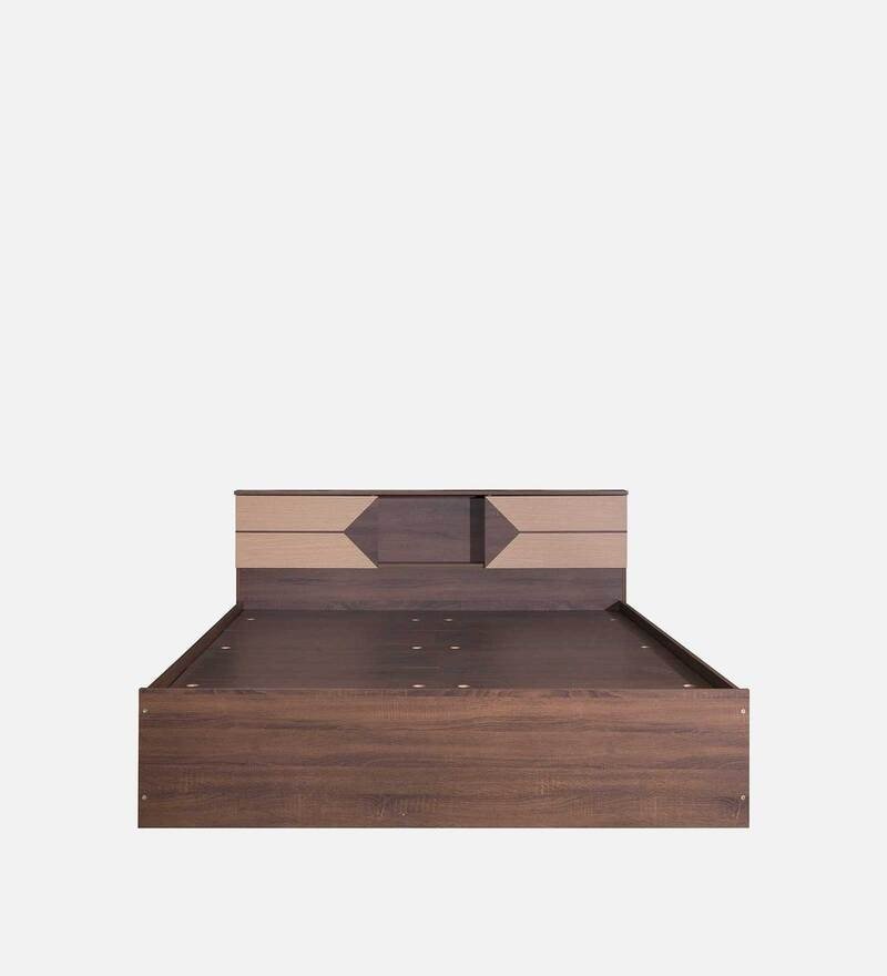 Shamon King Size Bed With Box Storage In Walnut Finish - Image 3