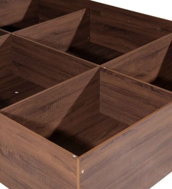 Shamon King Size Bed With Box Storage In Walnut Finish - Image 6