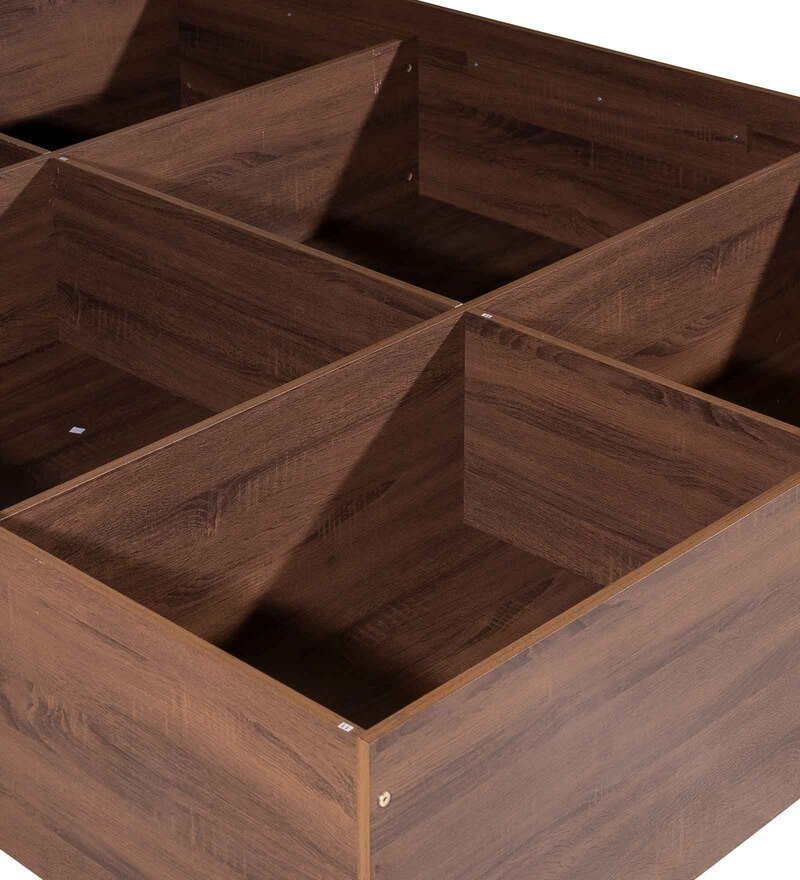 Shamon King Size Bed With Box Storage In Walnut Finish - Image 6