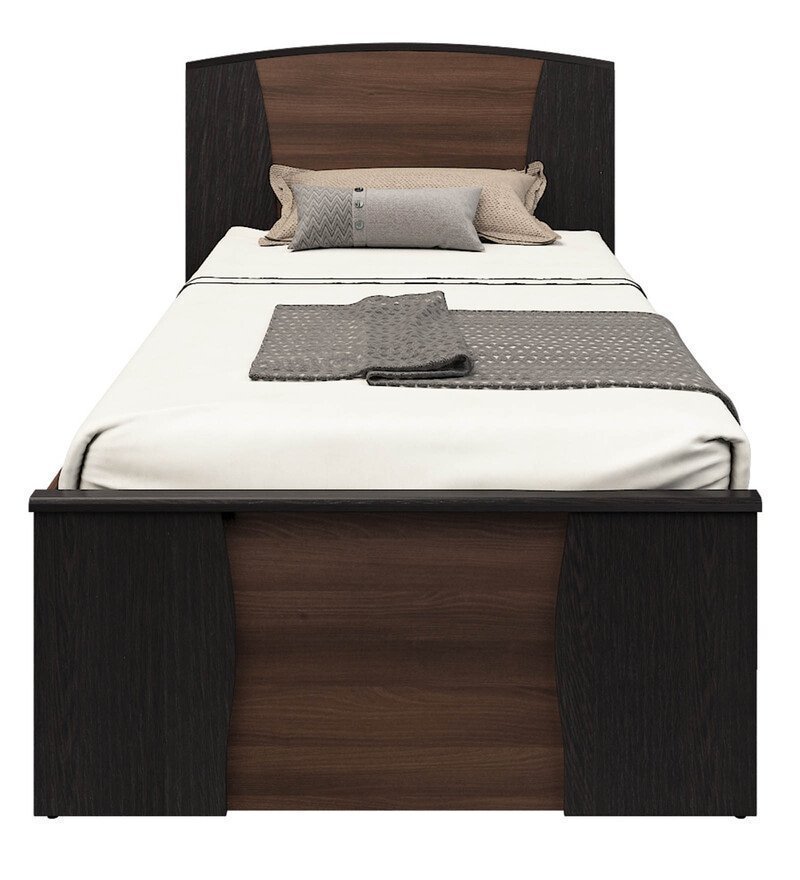 Turene Single Bed in Walnut & Wenge Finish - Image 3