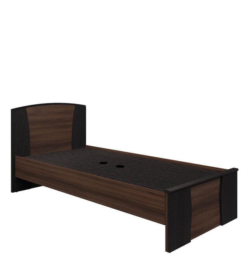 Turene Single Bed in Walnut & Wenge Finish - Image 4