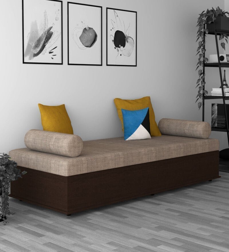 Unique Single Bed with Storage in Wenge Finish