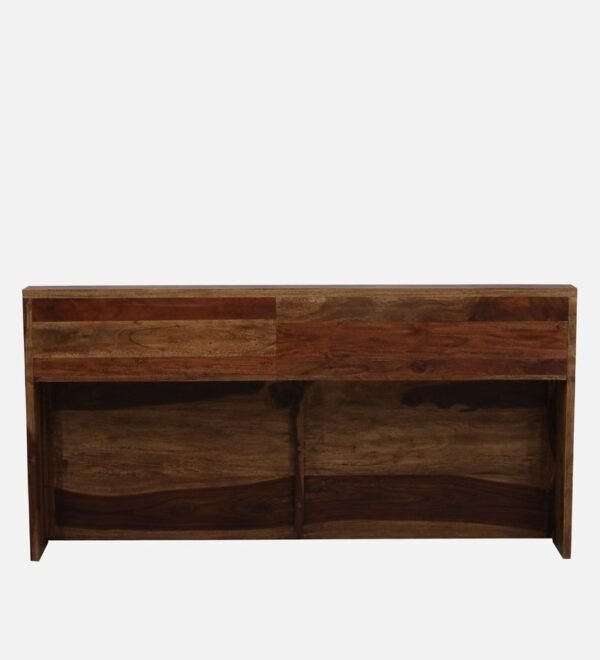 Ursula Solid Wood King Size Bed with Headboard & Box Storage in Rustic Teak Finish - Image 5