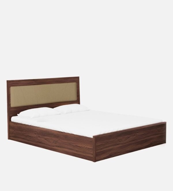 Yuko King Size Upholstered Bed With Storage In Columbia Walnut Finish - Image 2